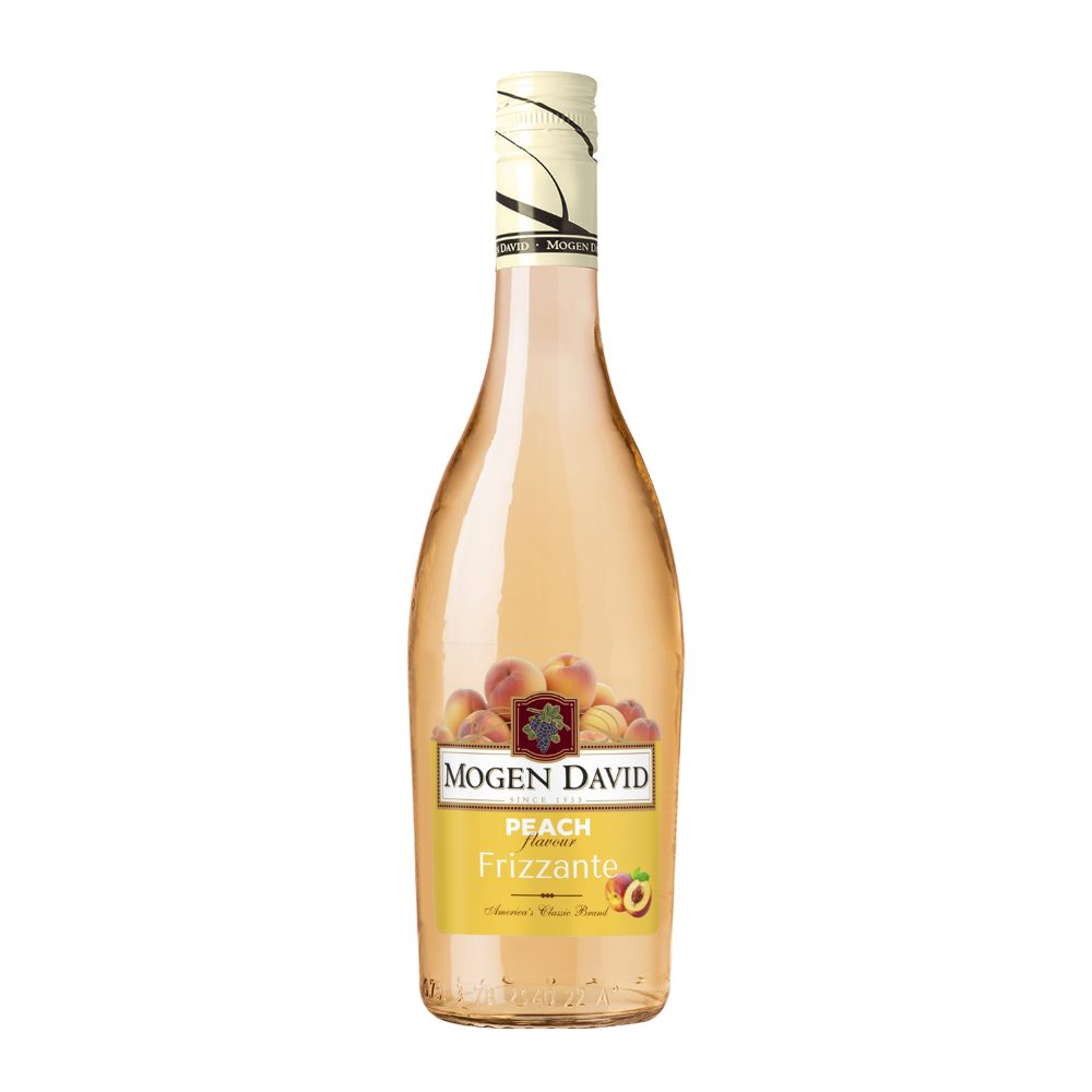 Wino musujące Mogen David Peach Frizzante 10% białe półsłodkie 750 ml