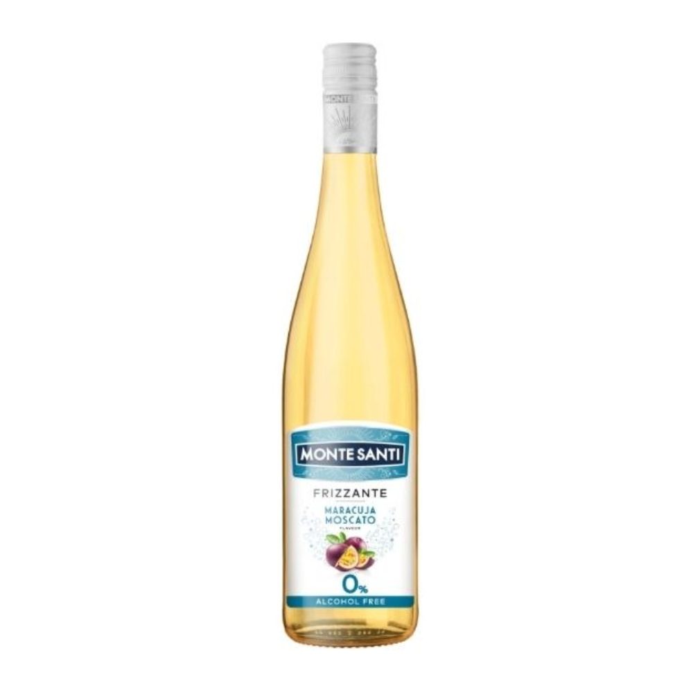 Wino Monte Santi Frizzante Free Marakuja Moscato 0% białe półsłodkie 750 ml