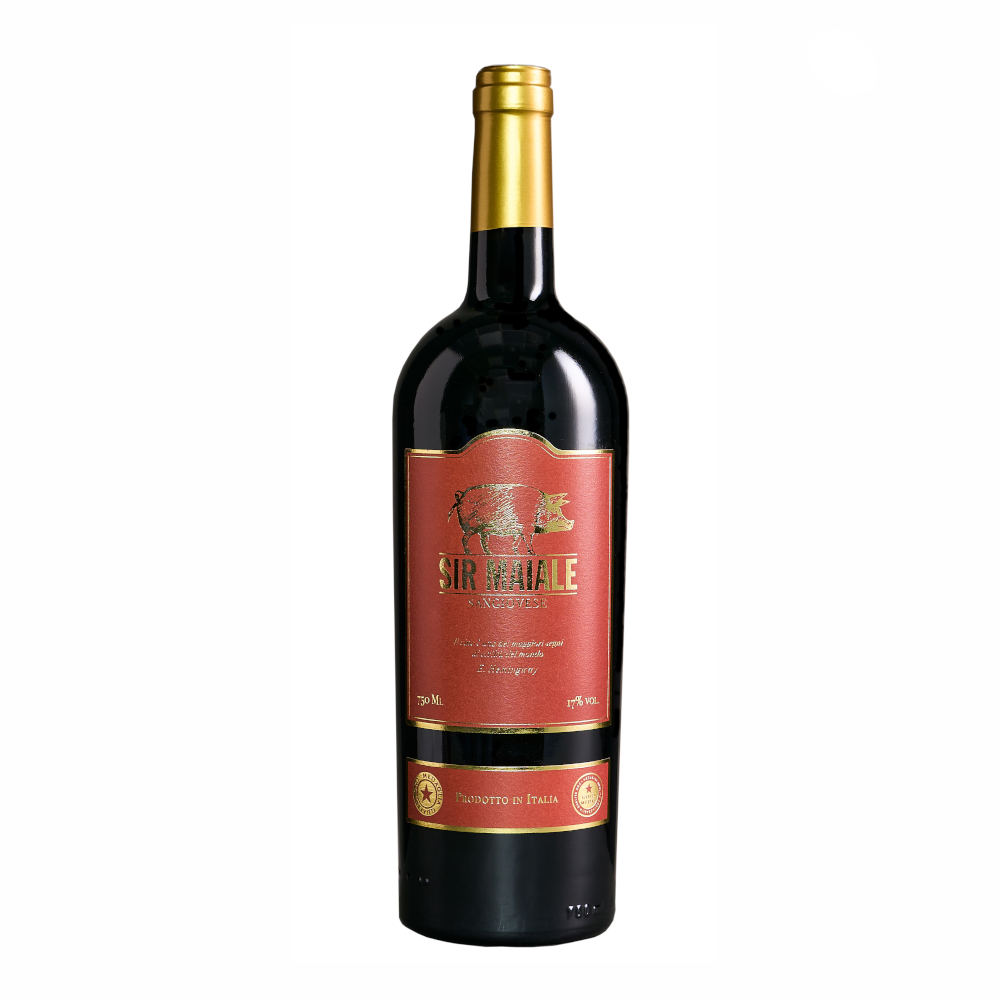 Wino Sir Maiale Rubicone IGP Sangiovese Appassimento 17% czerwone wytrawne 750 ml