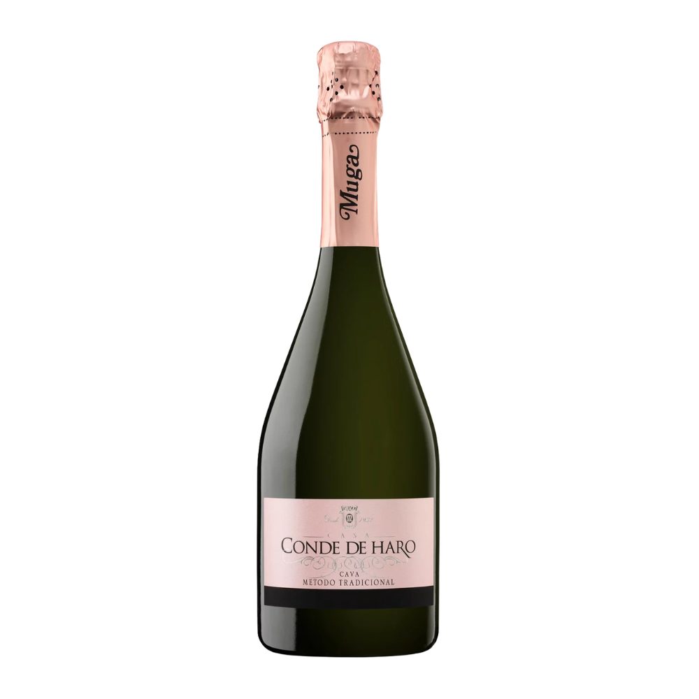Wino musujące Muga "Conde de Haro" Brut Rosé Cava  różowe wytrawne 750 ml