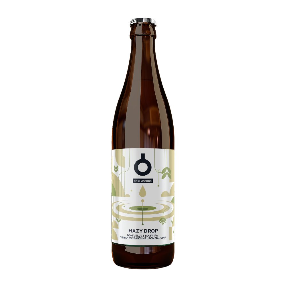 Piwo Dziki Wschód Dziki Wschód Hazy Drop DDH Velvet Hazy IPA 5,5% 500 ml