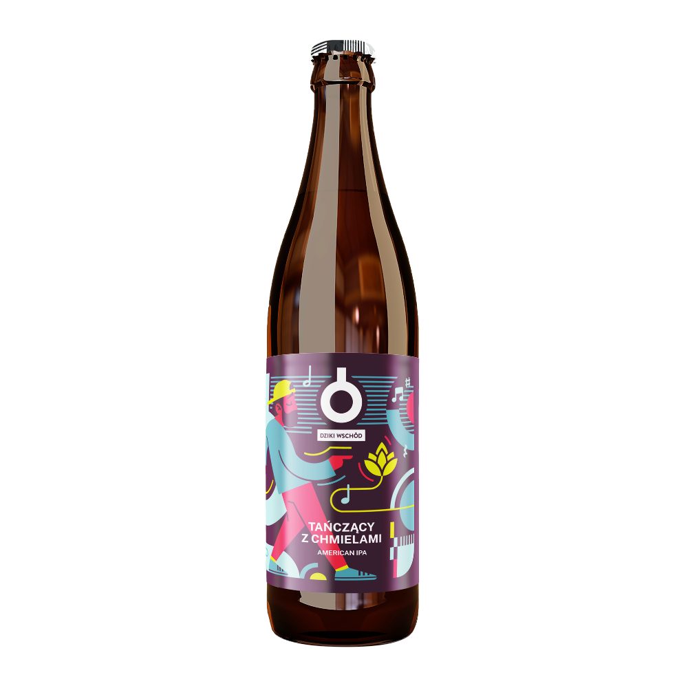 Piwo Dziki Wschód Tańczący z chmielami American IPA 6% 500 ml