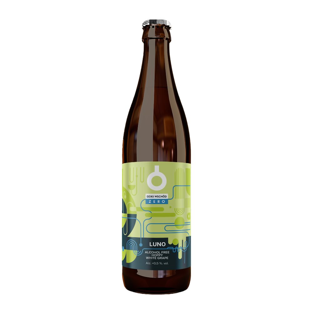 Piwo Dziki Wschód Luno Hoppy White Grape 0% 500 ml