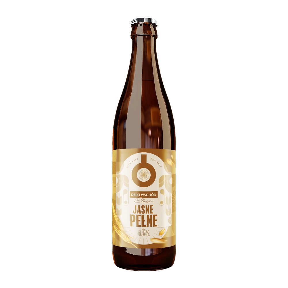 Piwo Dziki Wschód Classic Jasne Pełne 4,5% 500 ml