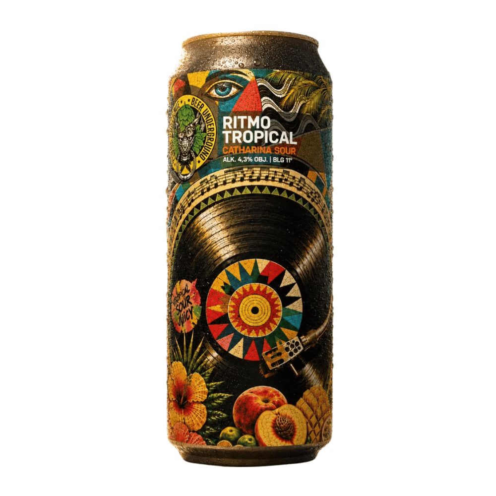 Piwne Piwne Podziemie Ritmo Tropical Catharina Sour 4,3% 500 ml puszka DRS