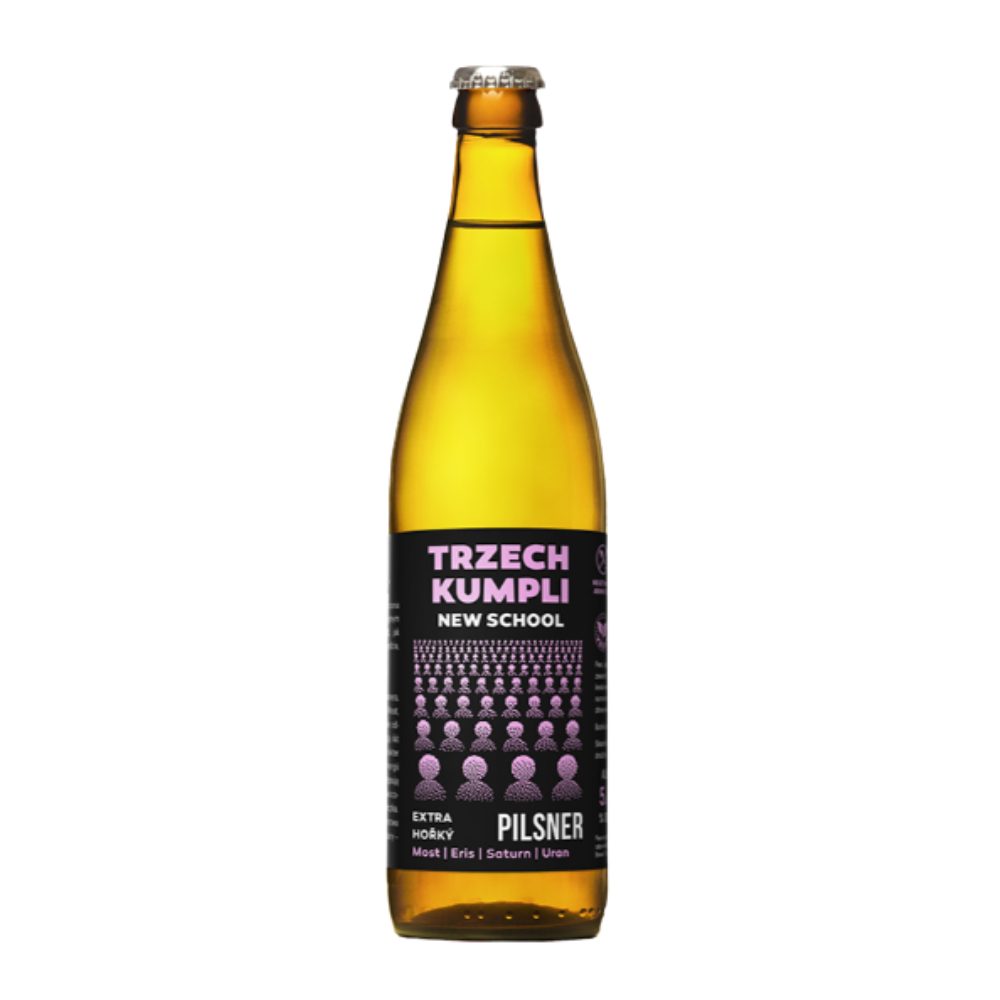 Piwo Browar Trzech Kumpli New School Extra Horky Pilsner 5,4% 500 ml