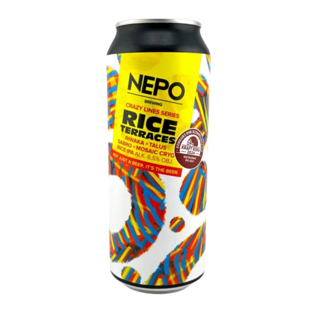 Piwo Nepomucen Crazy Lines Series Rice Terraces 6,5% 500 ml puszka DRS