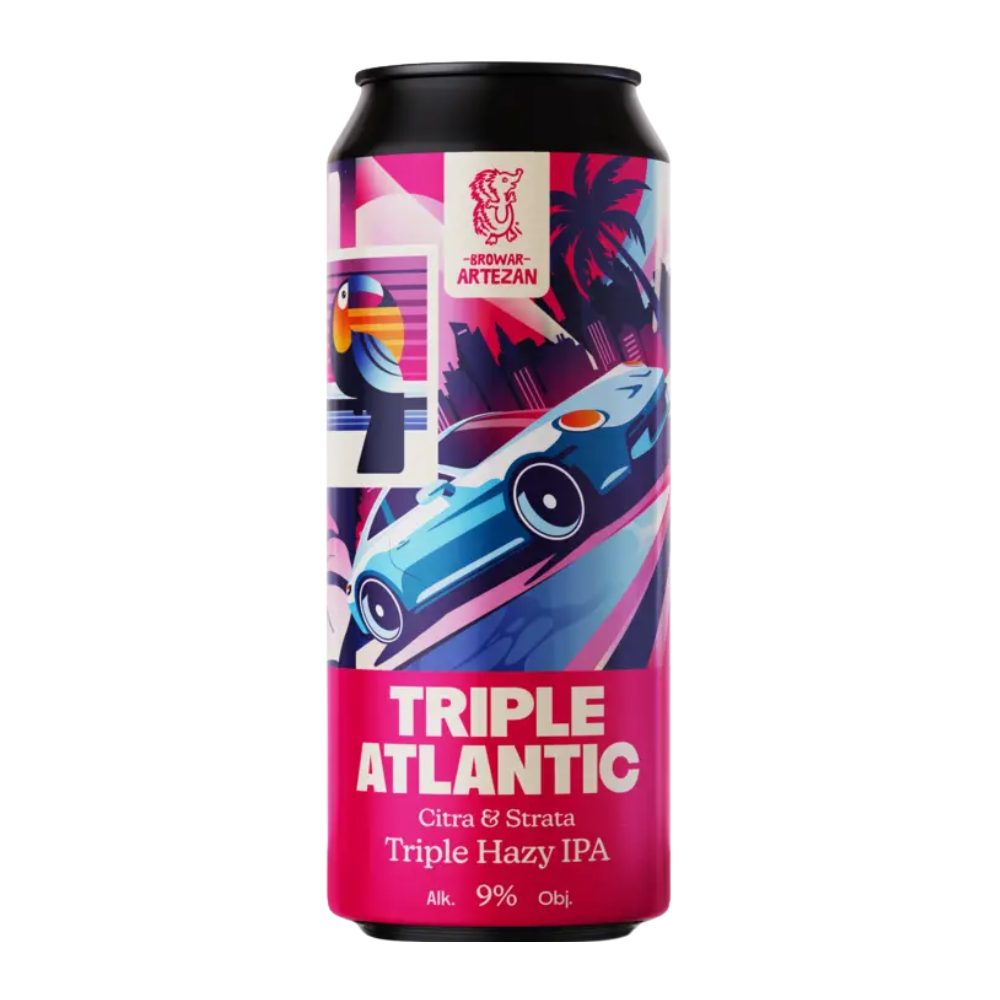 Piwo Artezan Triple Atlantic Hazy IPA 6% 500 ml puszka DRS