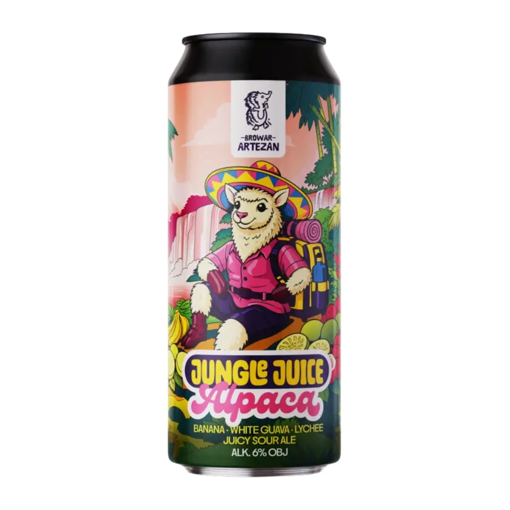 Piwo Artezan Jungle Juice Alpaca 6% 500 ml puszka DRS