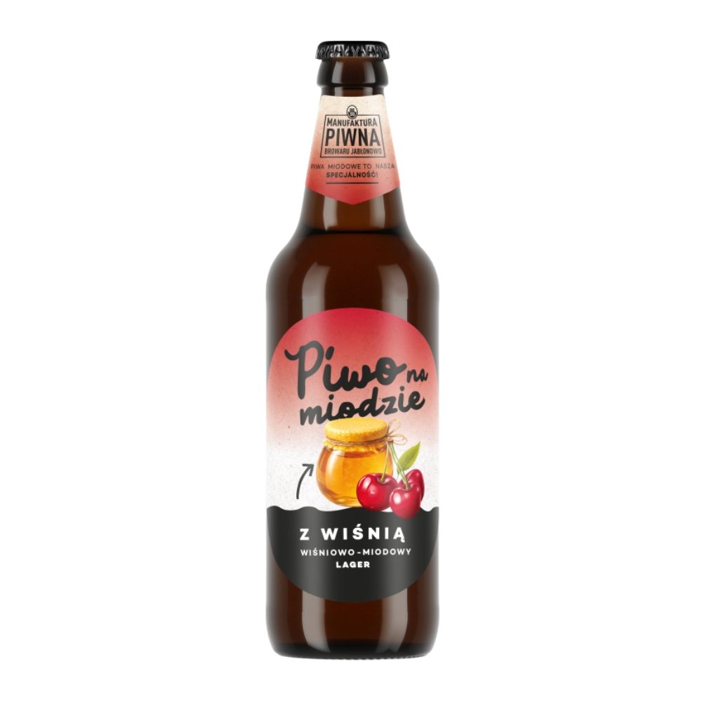 Piwo Manufaktura Piwna Na Miodzie z Wiśnią 4,9% 500 ml