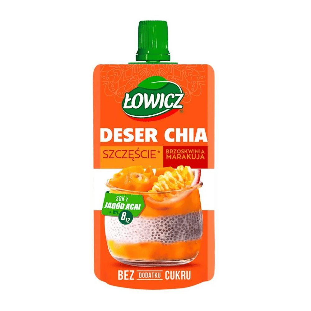 Łowicz Deser chia brzoskwinia marakuja 120 g