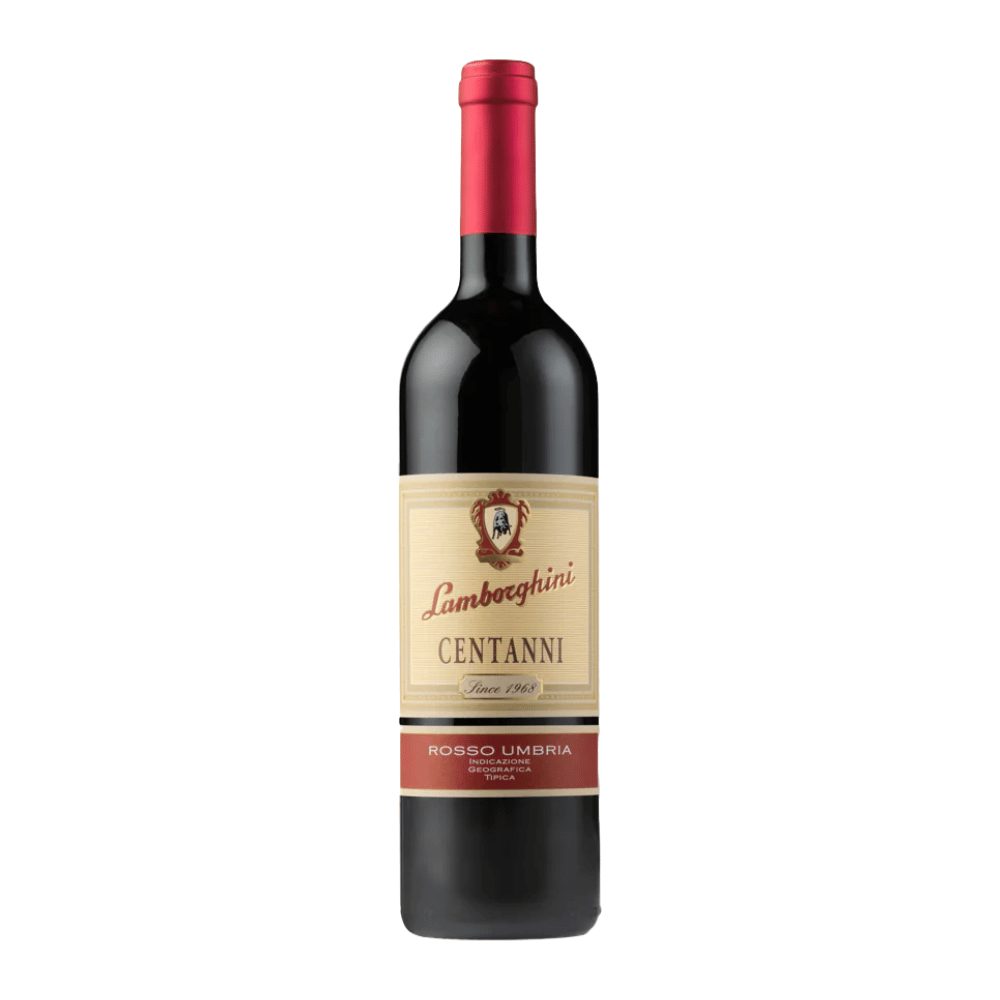 WIno Lamborghini Centanni Rosso Umbria 13% czerwone wytrawne 750 ml