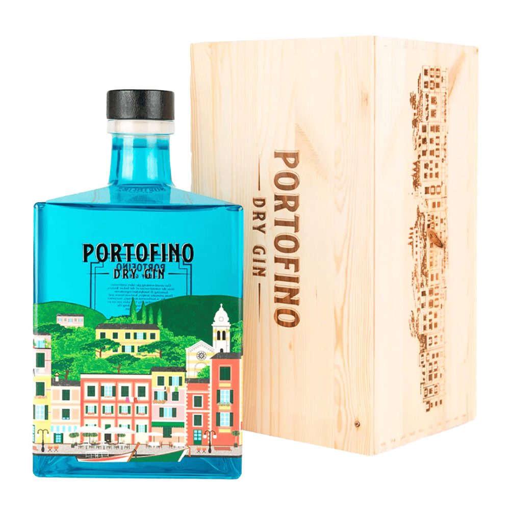 Gin Portofino Dry 43% 5000 ml drewniana skrzynka