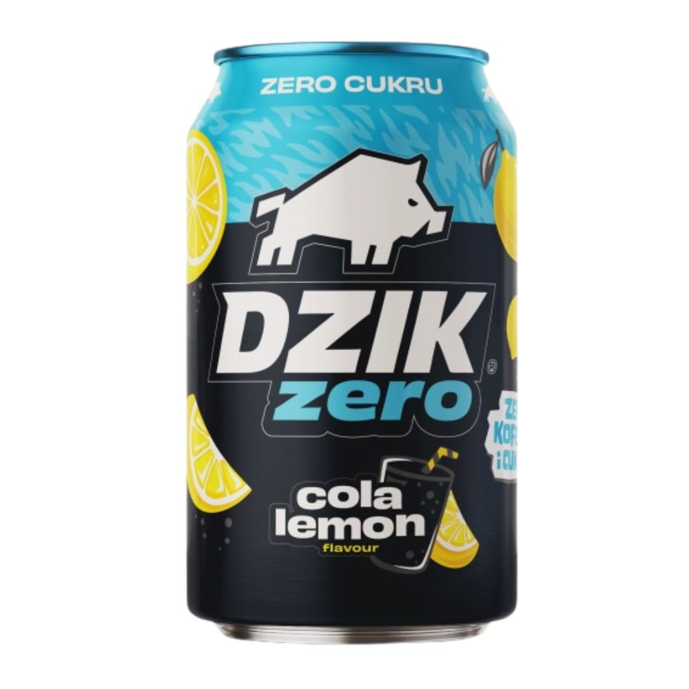 Napój Dzik Zero Cola Lemon 330 ml DRS