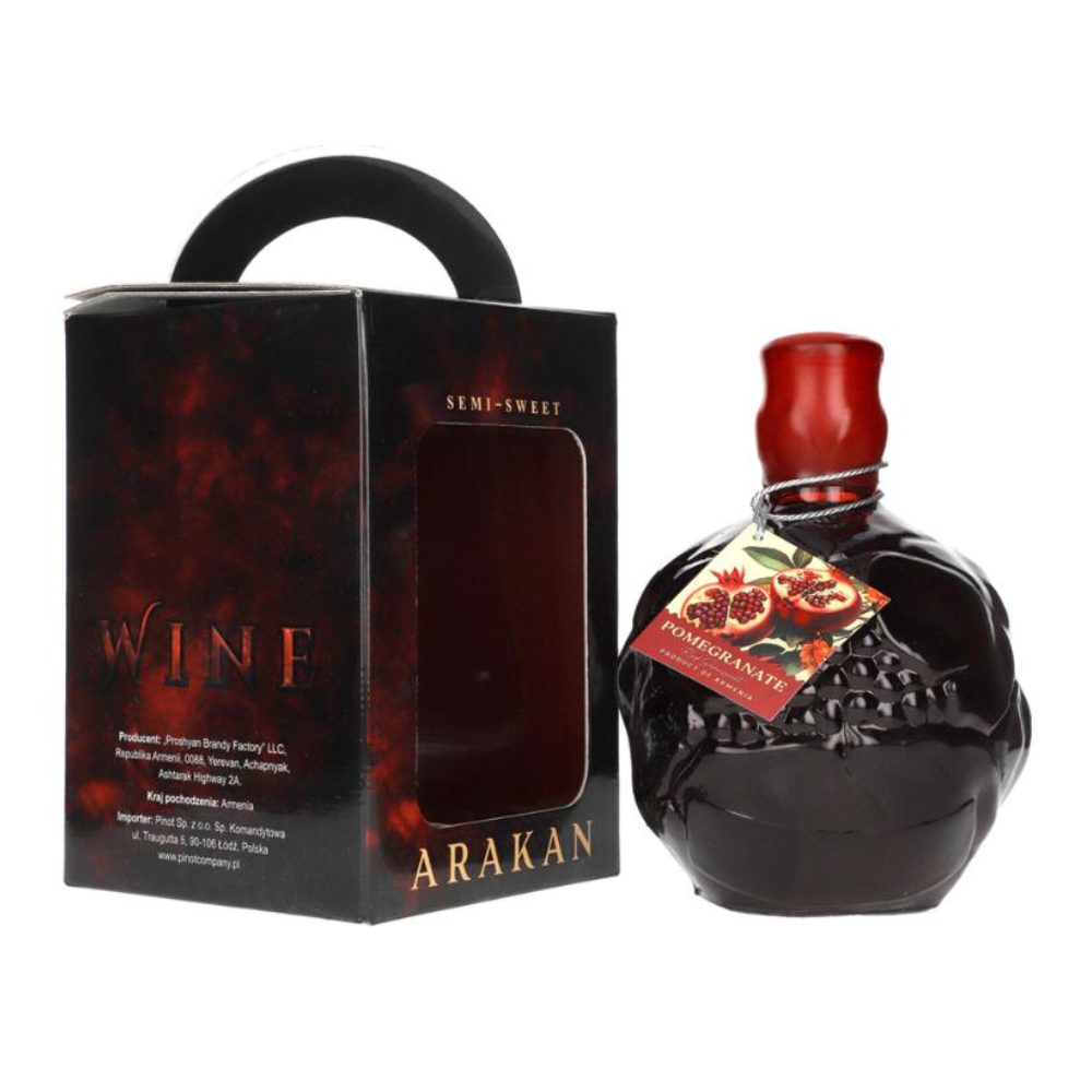 Wino Armenian Arakan Pomegranate 12% czerwone półsłodkie 750 ml