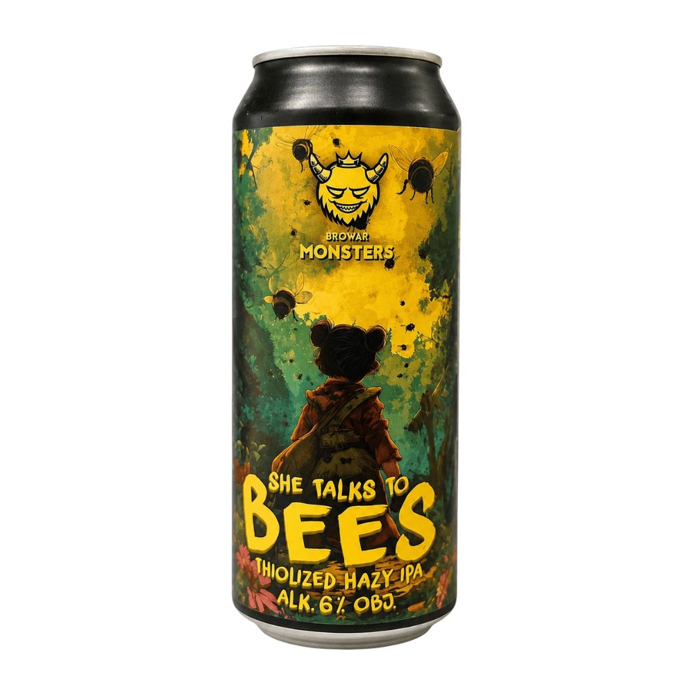 Piwo Browar Monsters She Talks To Bees Thiolized Hazy IPA 6% 500 ml puszka DRS