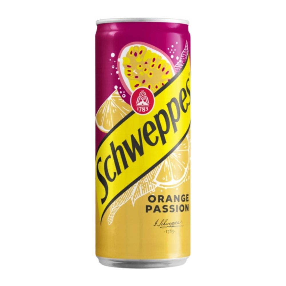 Napój Schweppes Orange Passion 330 ml puszka DRS