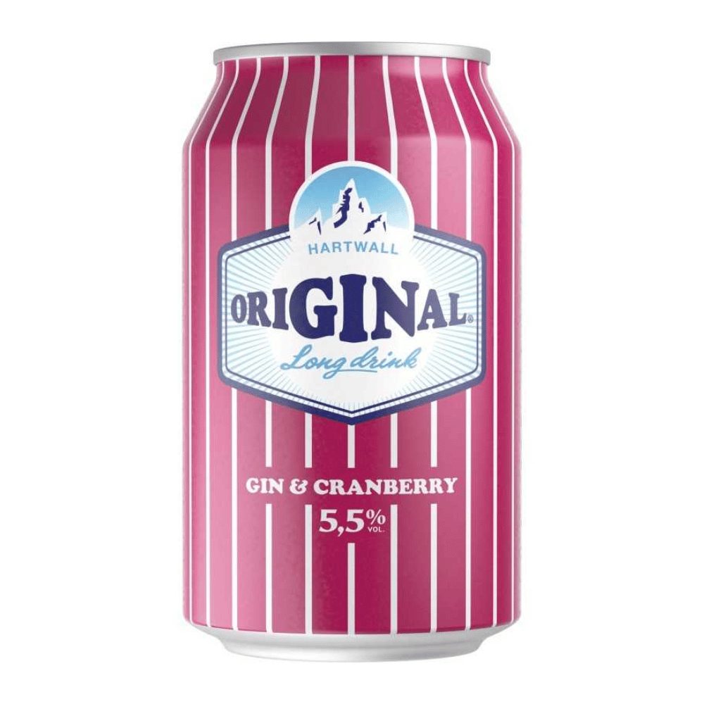 RTD Hartwall Original Long Drink Gin & Cranberry 5,5% 330 ml puszka