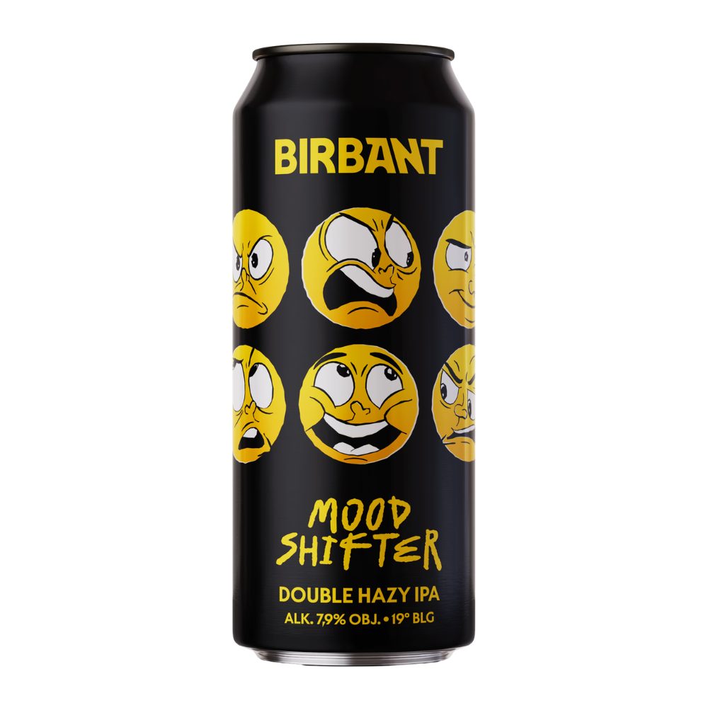 Piwo Birbant Mood Shifter Double Hazy IPA 7,9% 500 ml puszka DRS