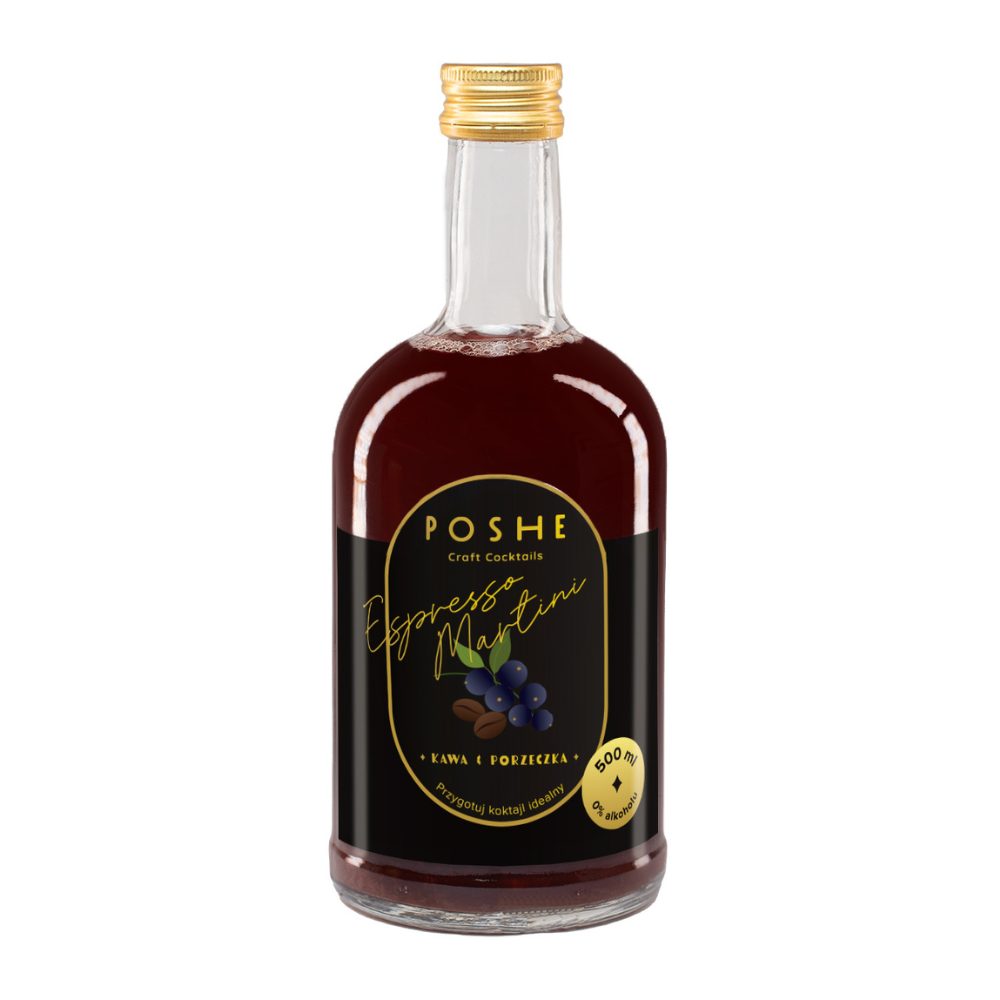 Baza do drinków Poshe Espresso Martini z porzeczką 0% 700ml
