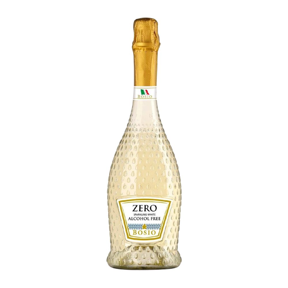 Wino musujące Bosio Zero Sparkling White 0% białe półwytrawne 750 ml