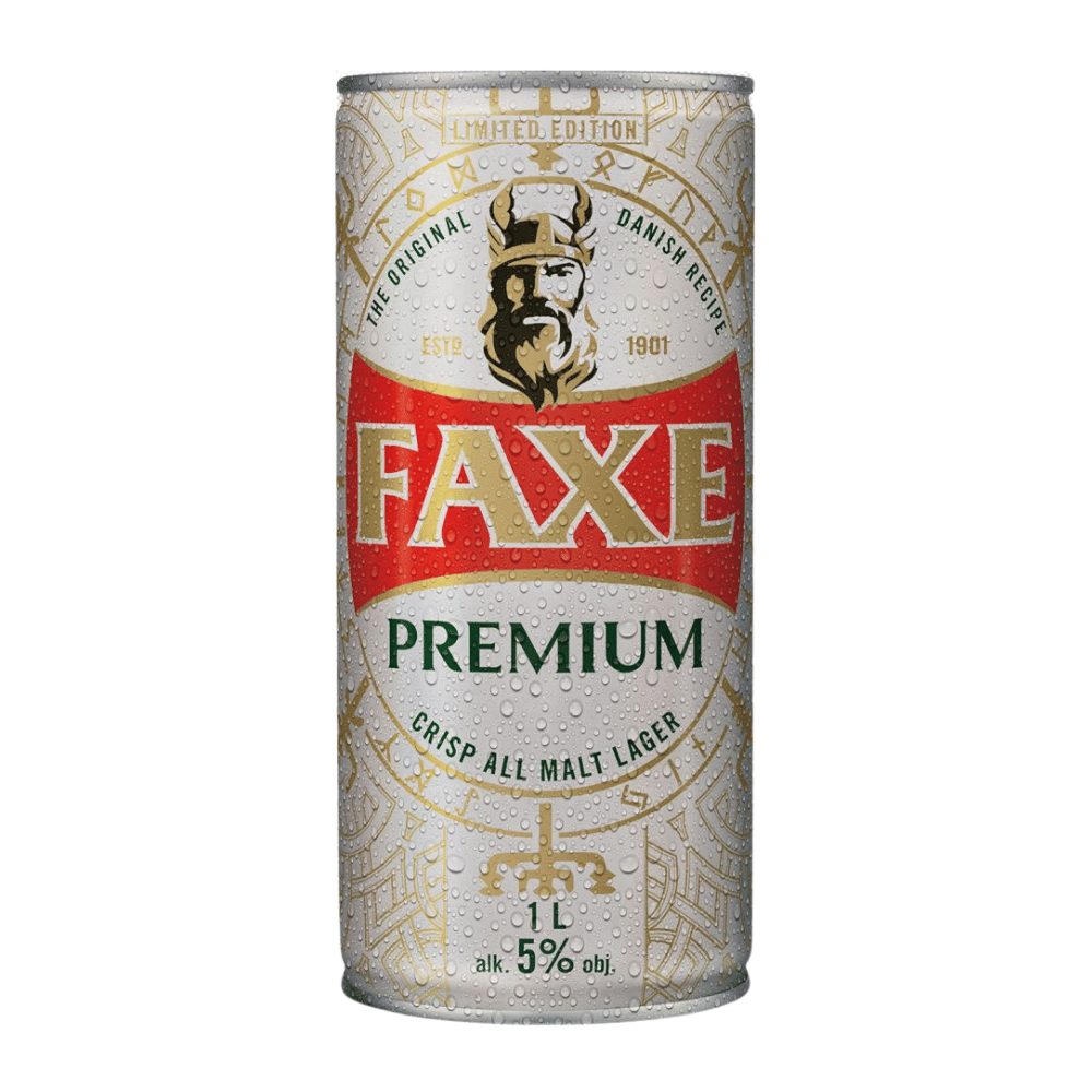 Piwo Faxe 5% 1000 ml puszka DRS