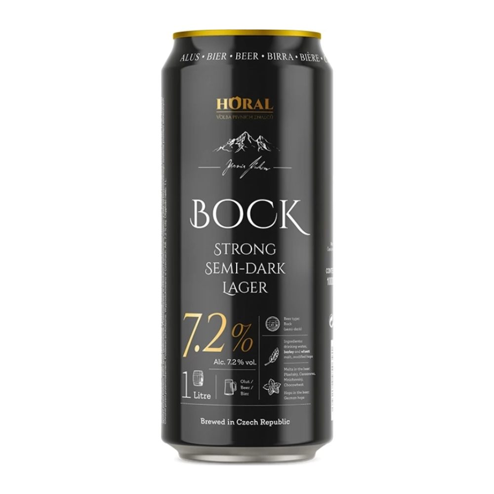 Piwo Horal Bock Strong Semi-Dark Lager 7,2% 1000 ml