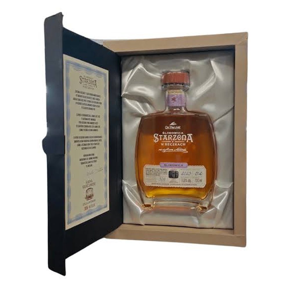 Nalewka Śliwowica Starzona W Beczkach Etui 51,8% 700 ml