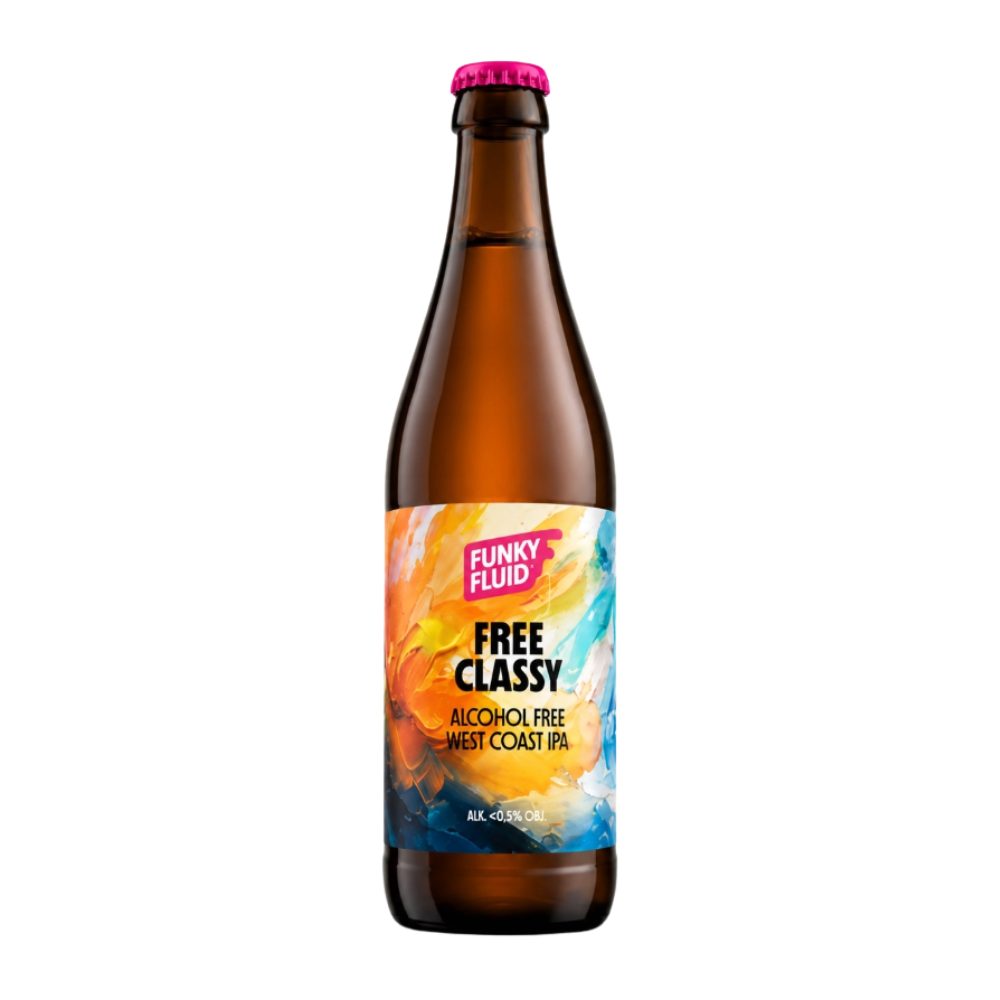 Piwo Funky Fluid Free Classy Alcohol Free West Coast IPA 0% 500 ml