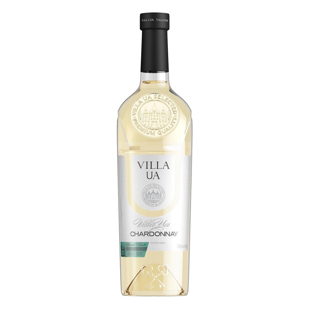 Wino Villa UA Chardonnay 12% białe wytrawne 750 ml
