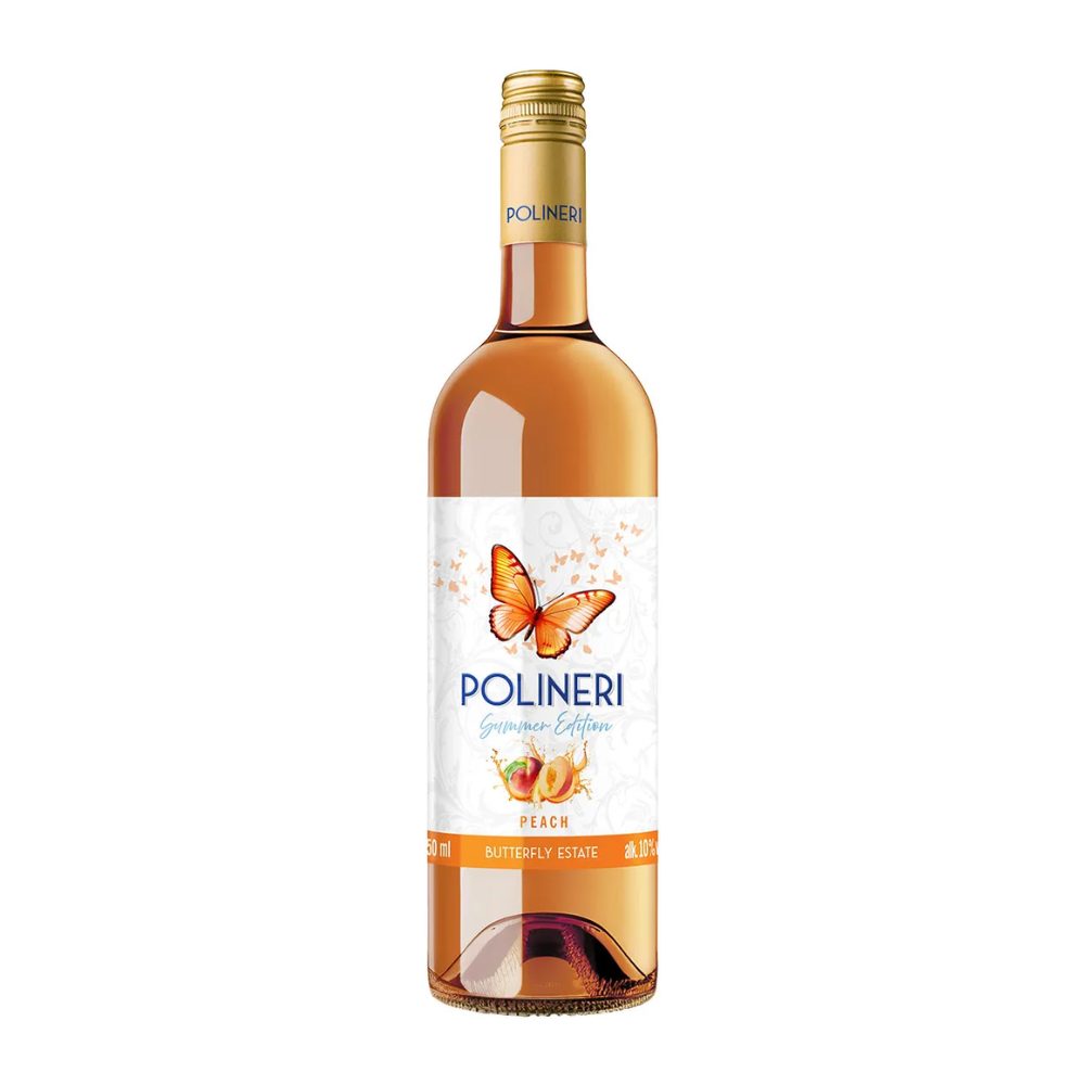 Wino Polineri Peach 10% białe słodkie 750 ml