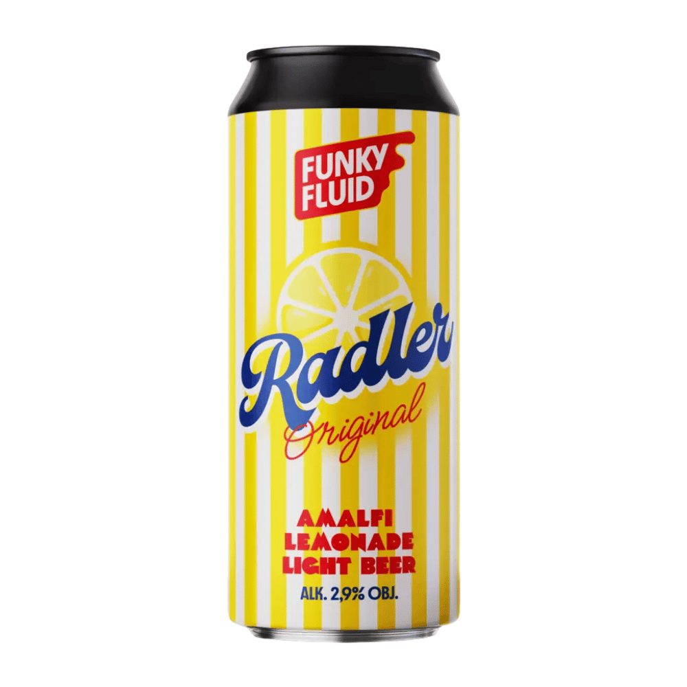 Piwo Funky Fluid Radler Original Amalfi Lemonade Light Beer 2,9% 500 ml puszka DRS
