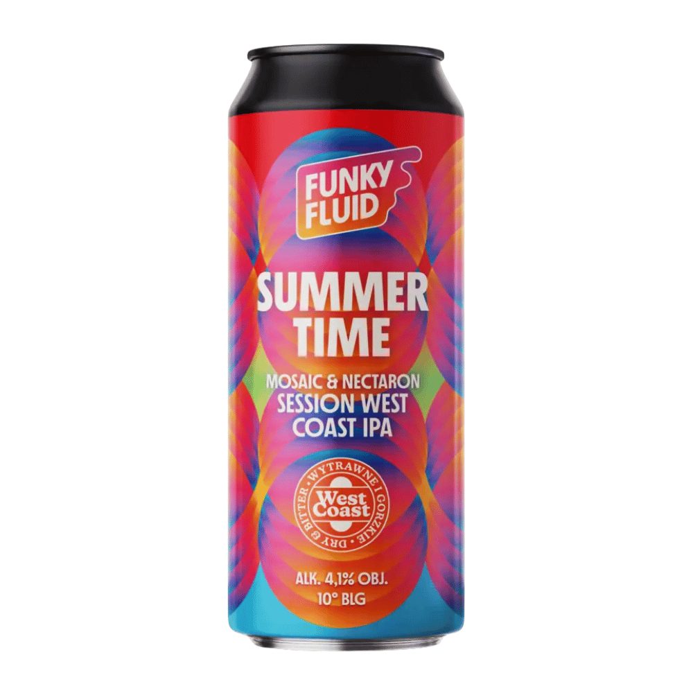 Piwo Funky Fluid Summertime Session West Coast IPA 4,1% 500 ml puszka DRS