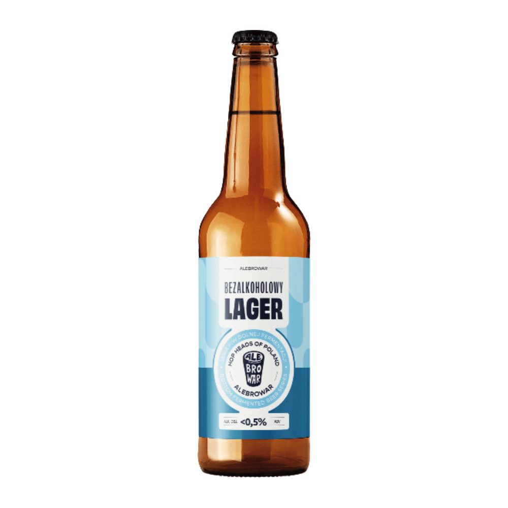 Piwo Alebrowar Bezalkoholowy Lager 0% 500 ml