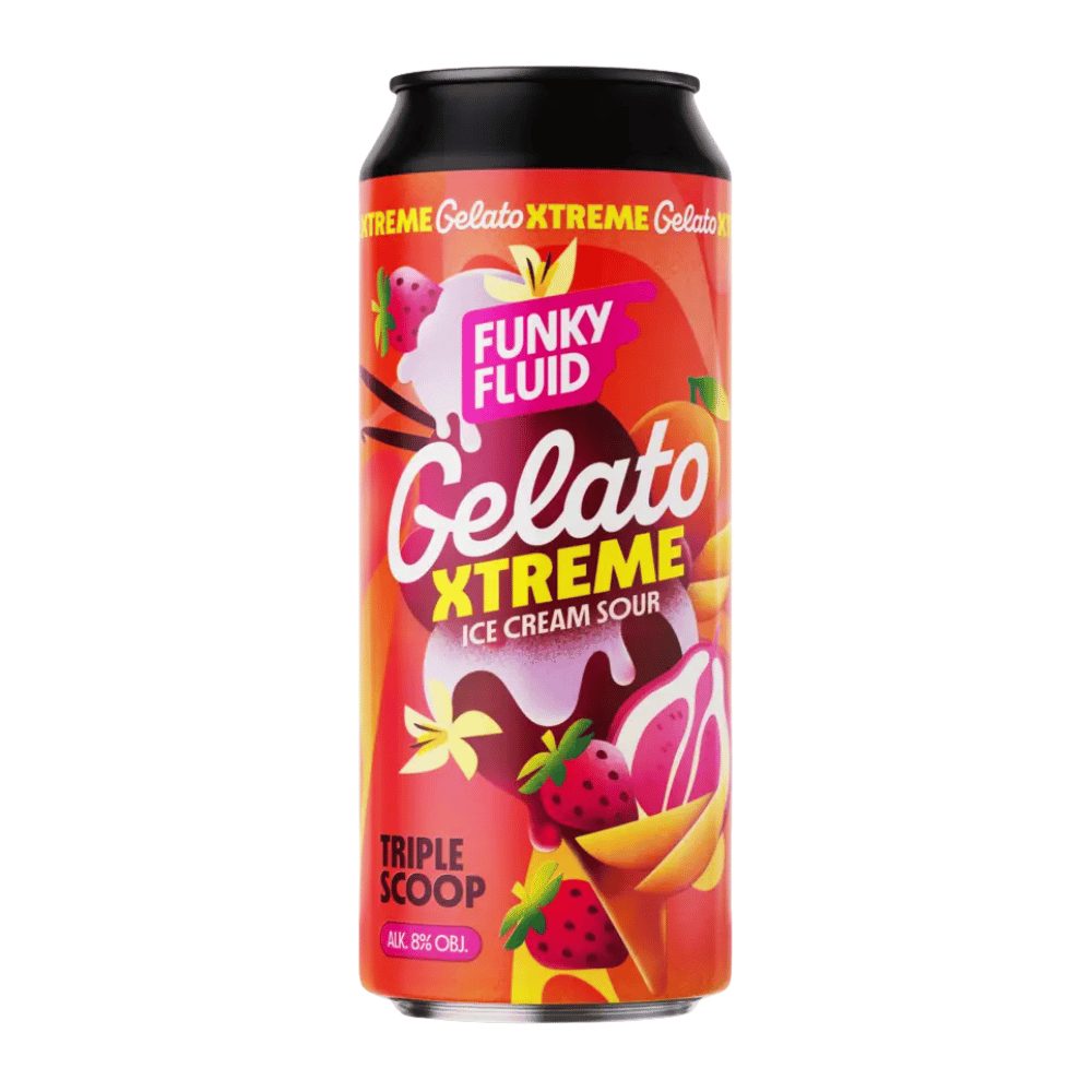 Piwo Funky Fluid Gelato Xtreme Triple Scoop 8% 500 ml puszka DRS
