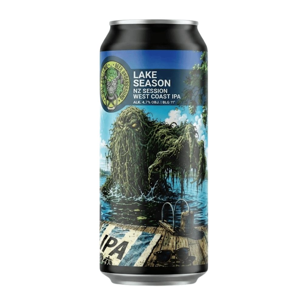 Piwo Piwne Podziemie Lake Season NZ Session West Coast IPA 4,7% 500 ml puszka DRS