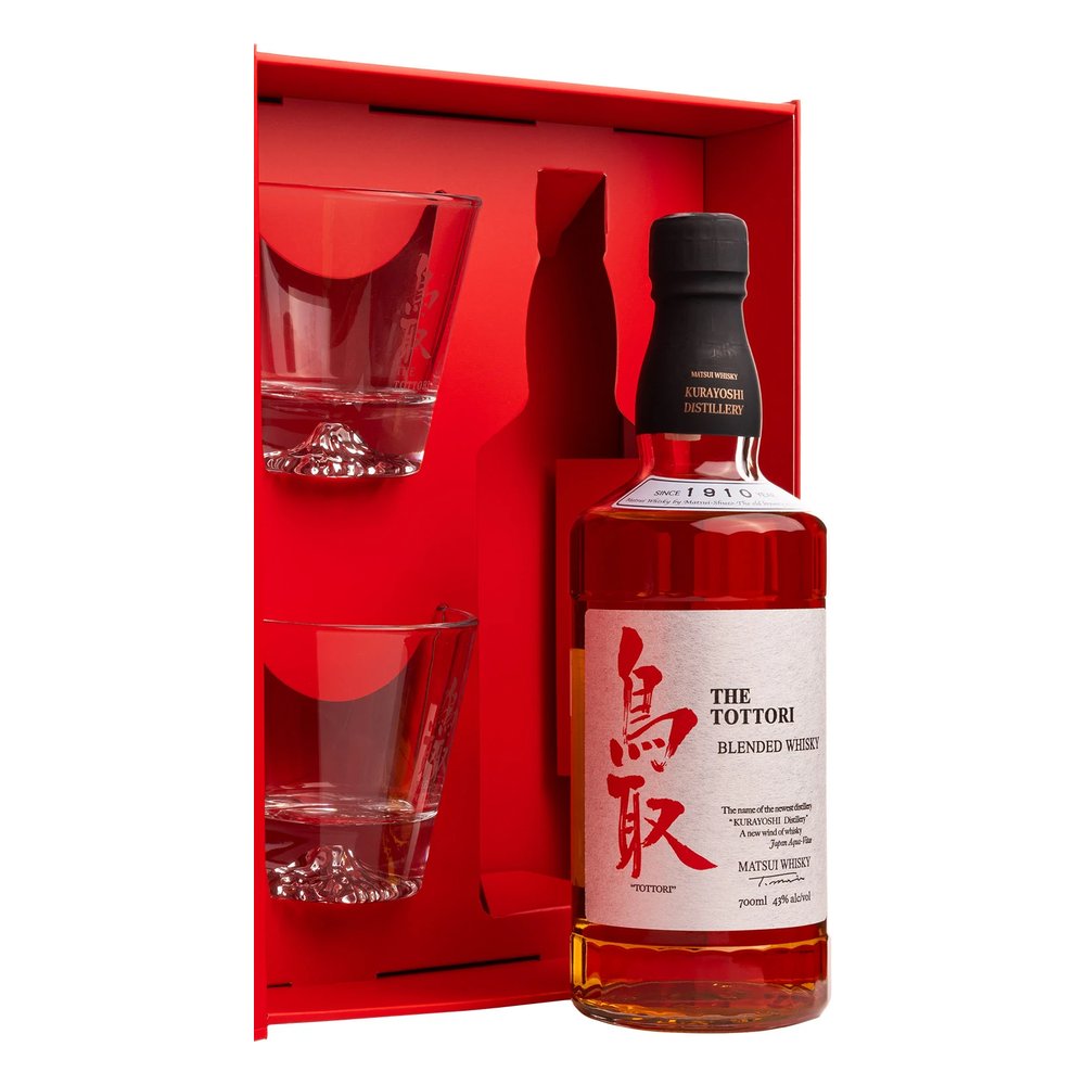 Whisky Tottori The Blended + 2 Szklanki 43% 700 ml Kartonik