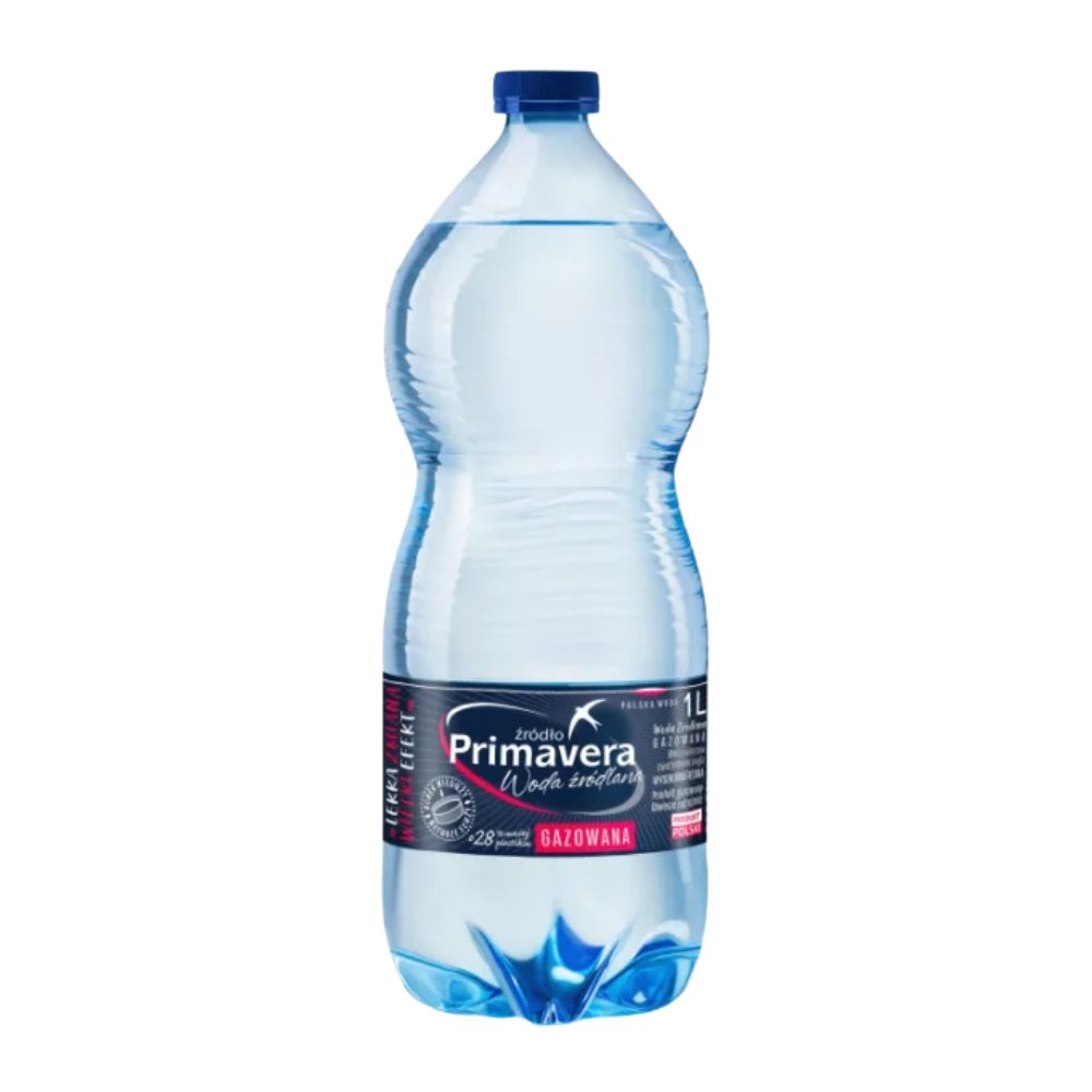 Woda Primavera gazowana  1000 ml DRS