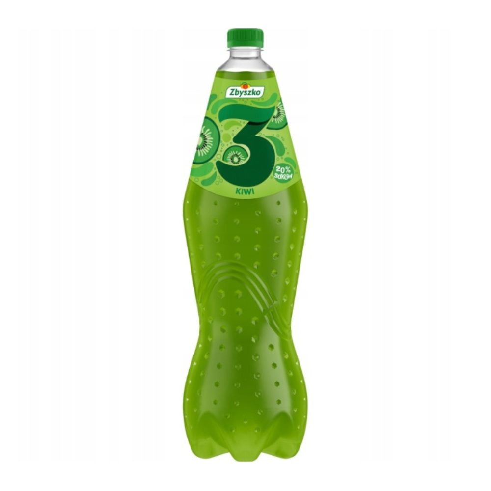 Napój Zbyszko 3 Kiwi gazowana 1750 ml DRS