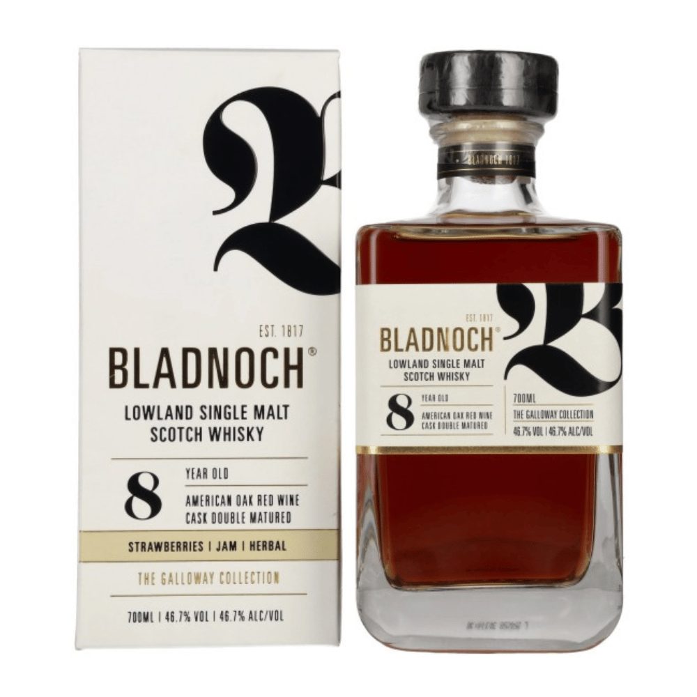 Whisky Bladnoch 8YO Red Wine Double Matured 46,7% 700 ml kartonik