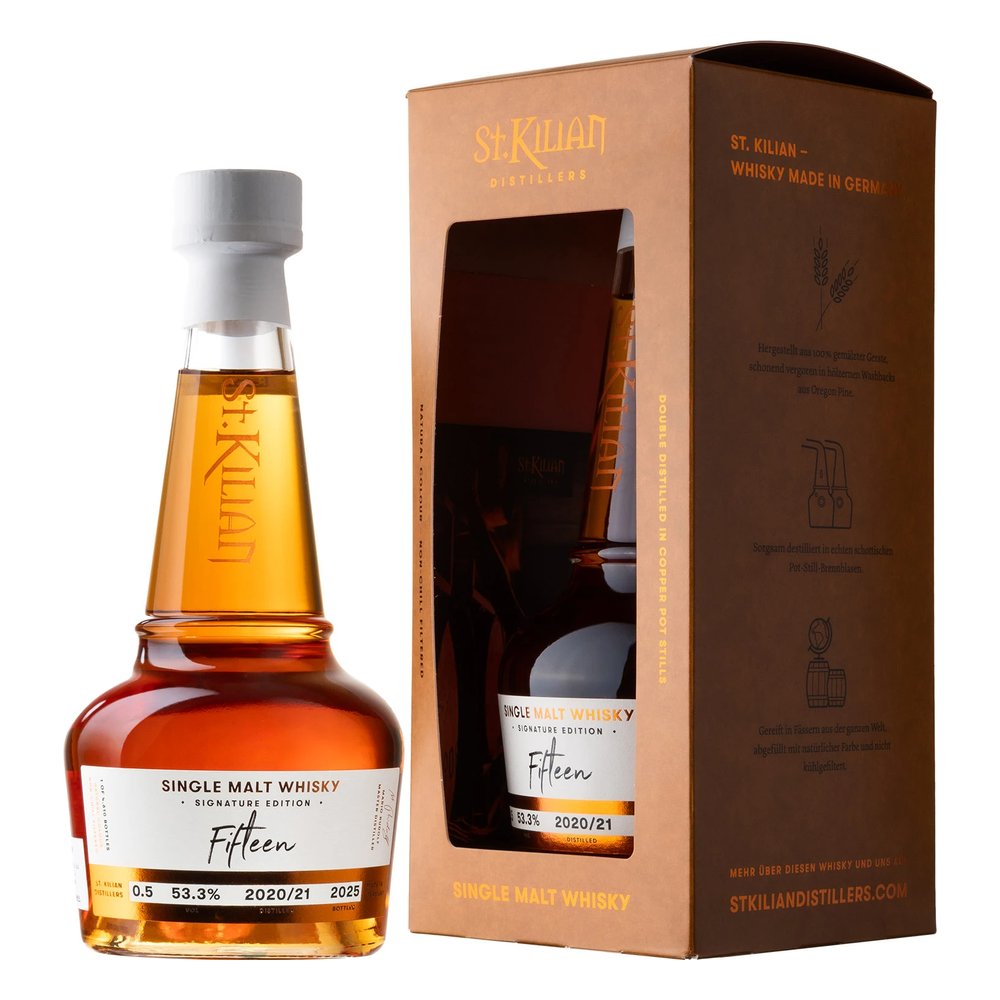 Whisky ST.KILIAN Fifteen Single Malt 53,3% 500 ml Kartonik