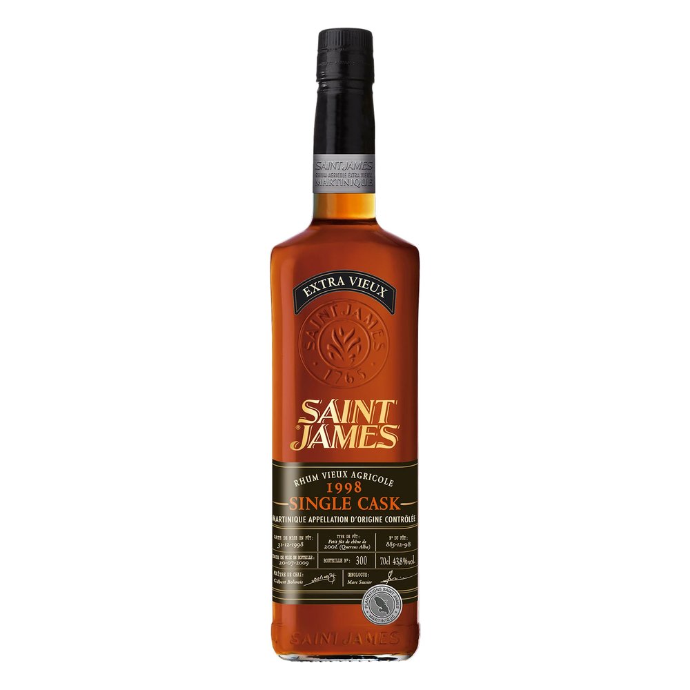 Rum St James Single Cask 1998 42,8% 700 ml Skrzynka