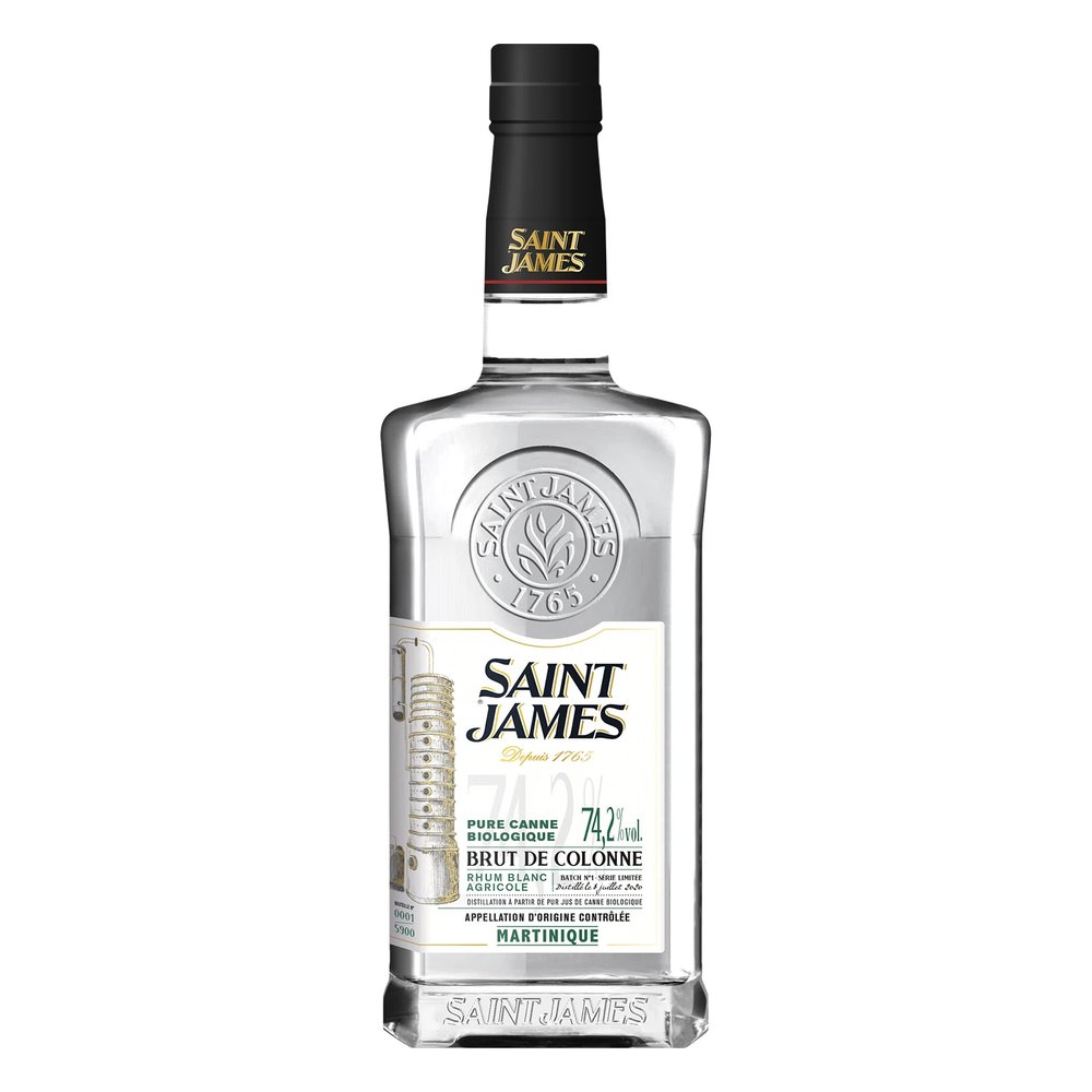 St James Bio Brut De Colonne Rhum Blanc 74% 700 ml