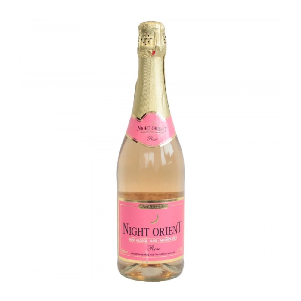 Wino musujące Night Orient Rose 0% różowe półwytrawe 750 ml