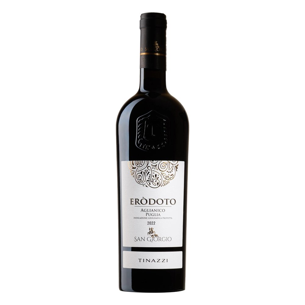 Wino Puglia San Giorgio Erodoto Aglianico 2022 13,5% czerwone wytrawne 750 ml