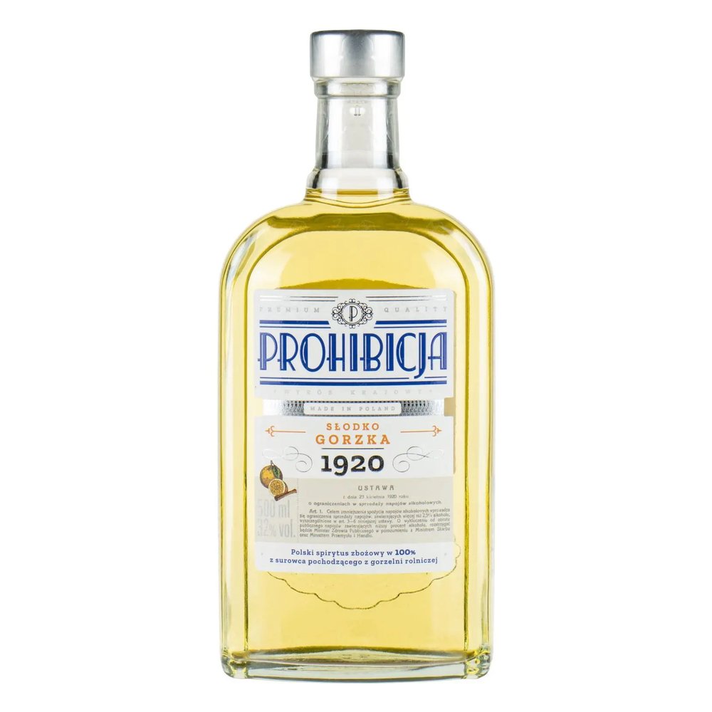 Likier Prohibicja Słodko Gorzka 32% 500 ml