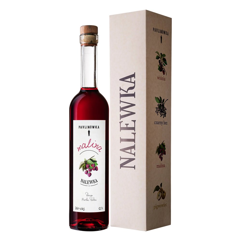 Nalewka Pavlinówka Malinowa 26% 500 ml Kartonik