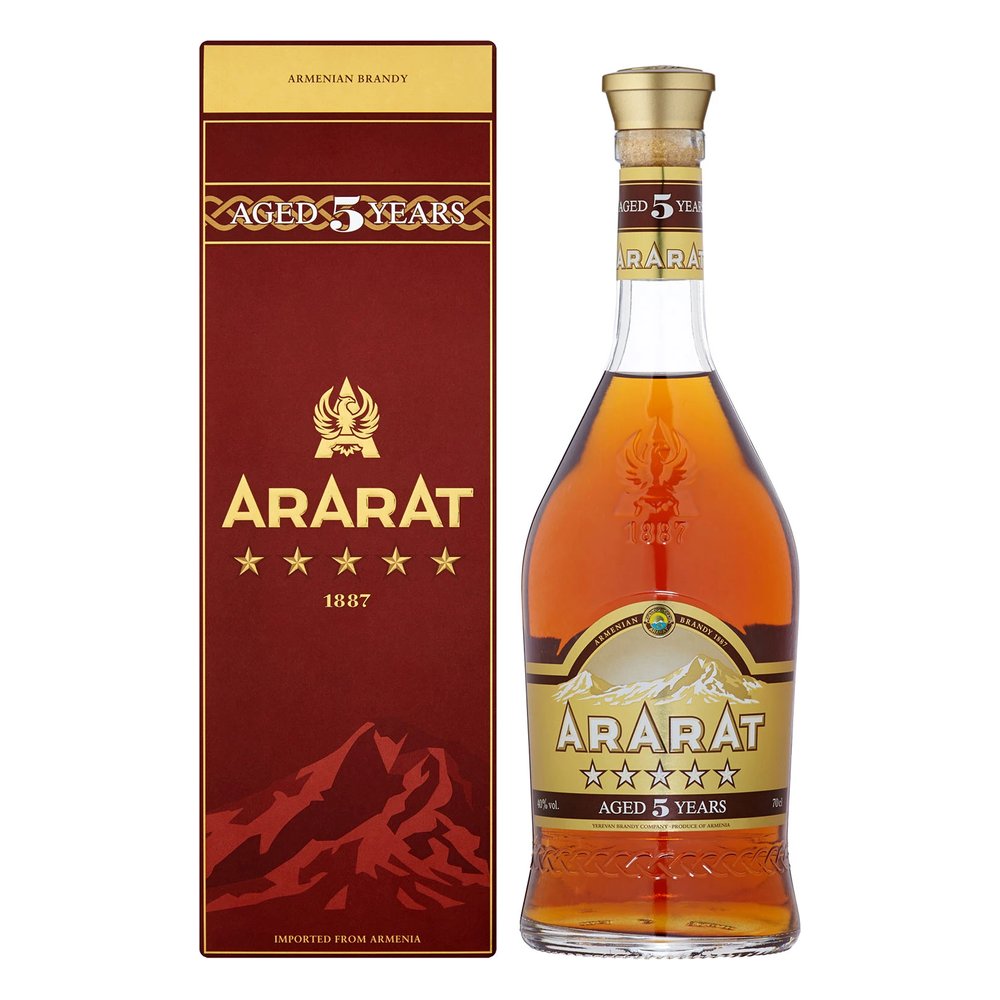 Brandy Ararat 5 Stars New 40% 700 ml Kartonik