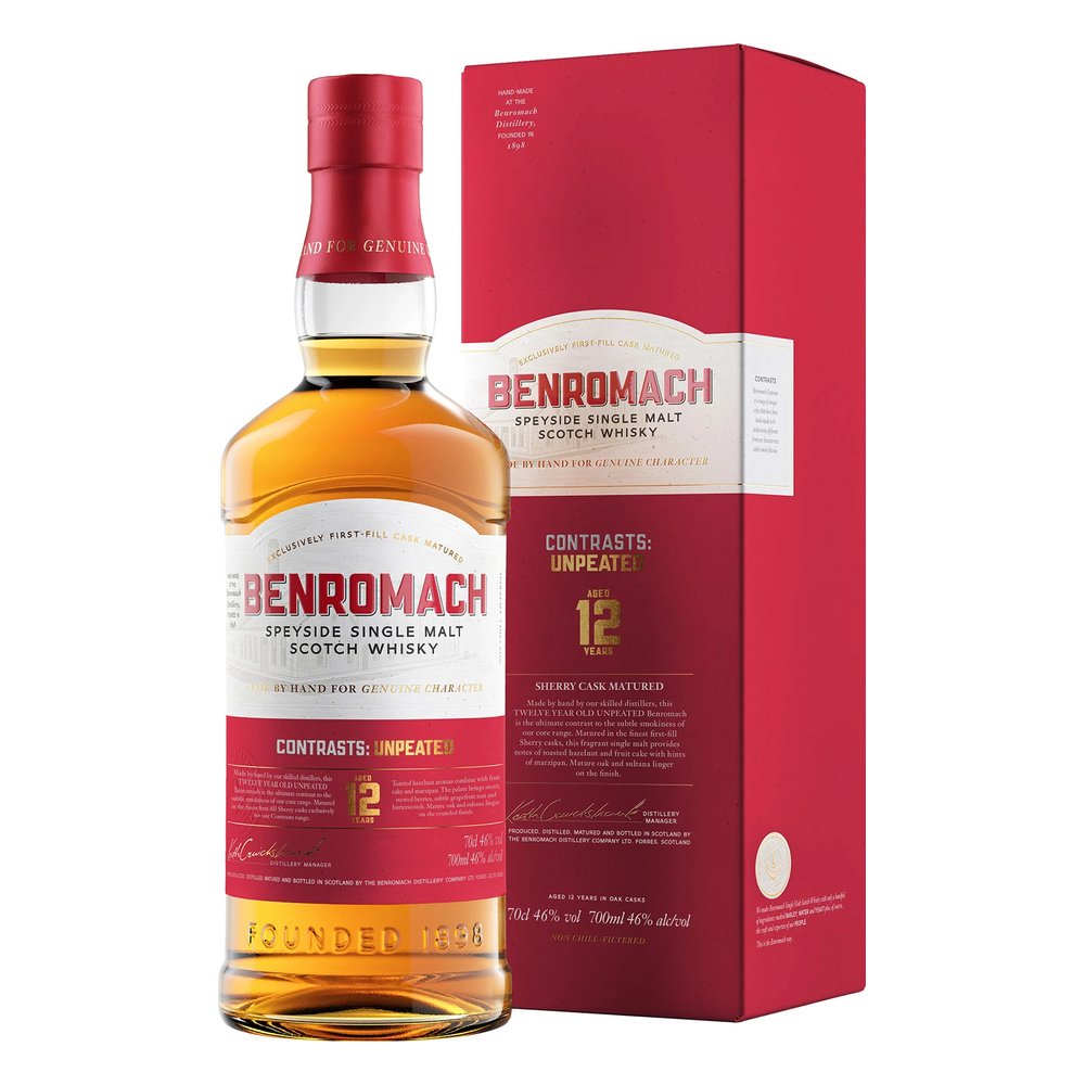 Whisky Benromach 12YO Unpeated Sherry 46% 700 ml kartonik