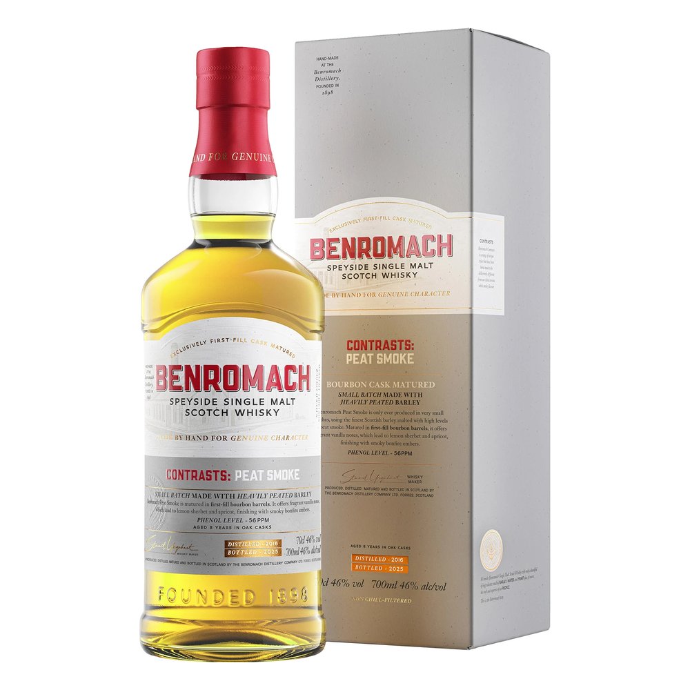 Whisky Benromach Peat Smoke Bourbon 2016 46% 700 ml kartonik
